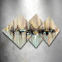 Wallity Cuadro Decorativo de MDF Multicolor (4 Piezas)